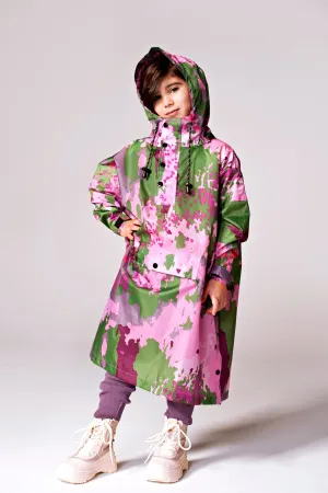 Kids' Digi Spring Camo Rain Poncho