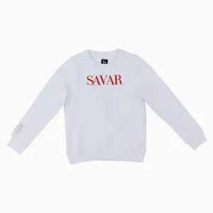 Kid's Embroidery Crew Neck Sweatshirt