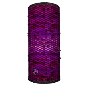 Kids Fleece Face Shield® | Pink Mermaid Scales