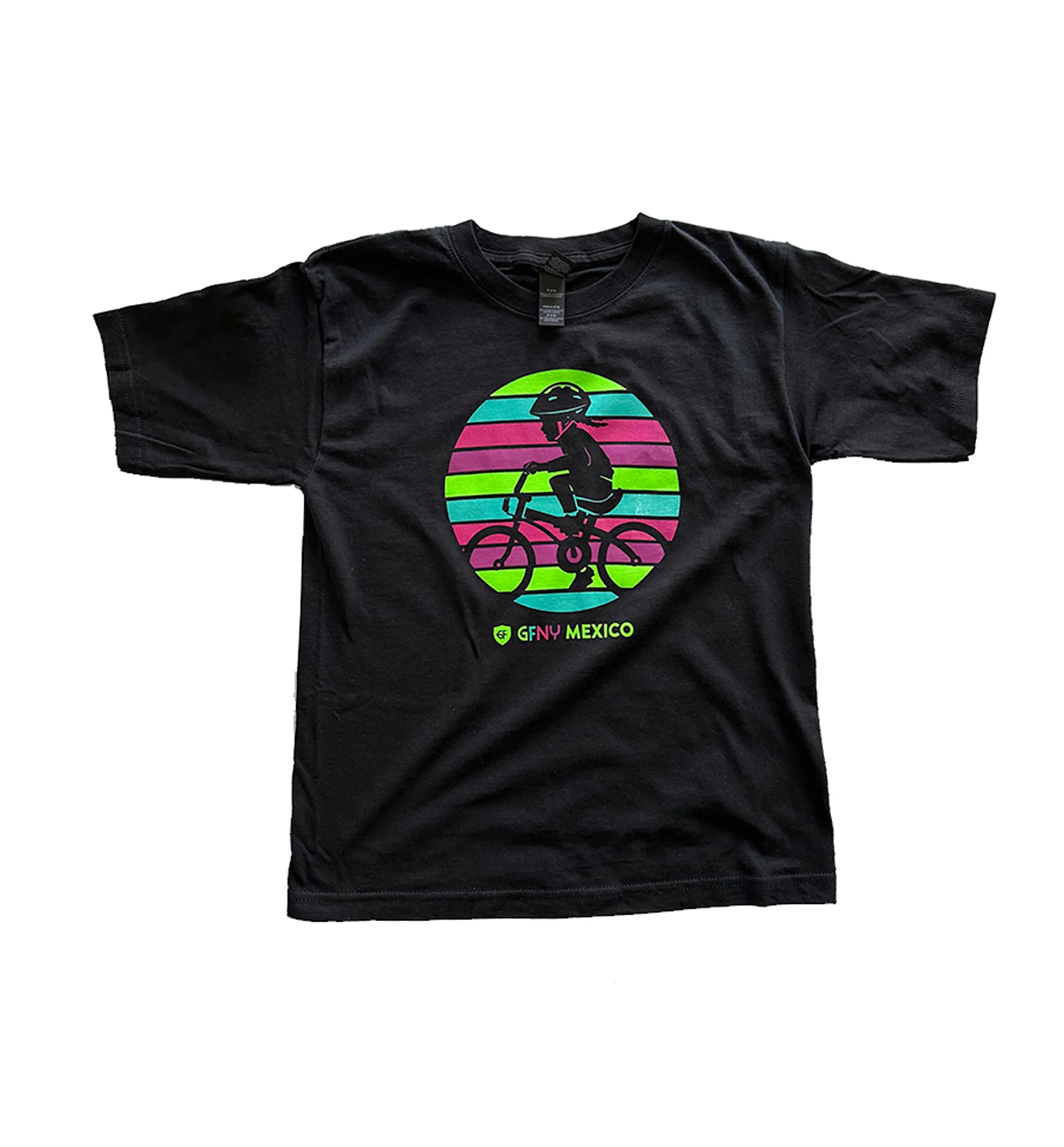 KIDS GIRL BLACK T-SHIRT RIDING