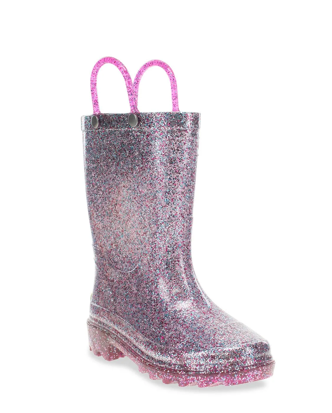 Kids Glitter Lighted Rain Boot - Multi