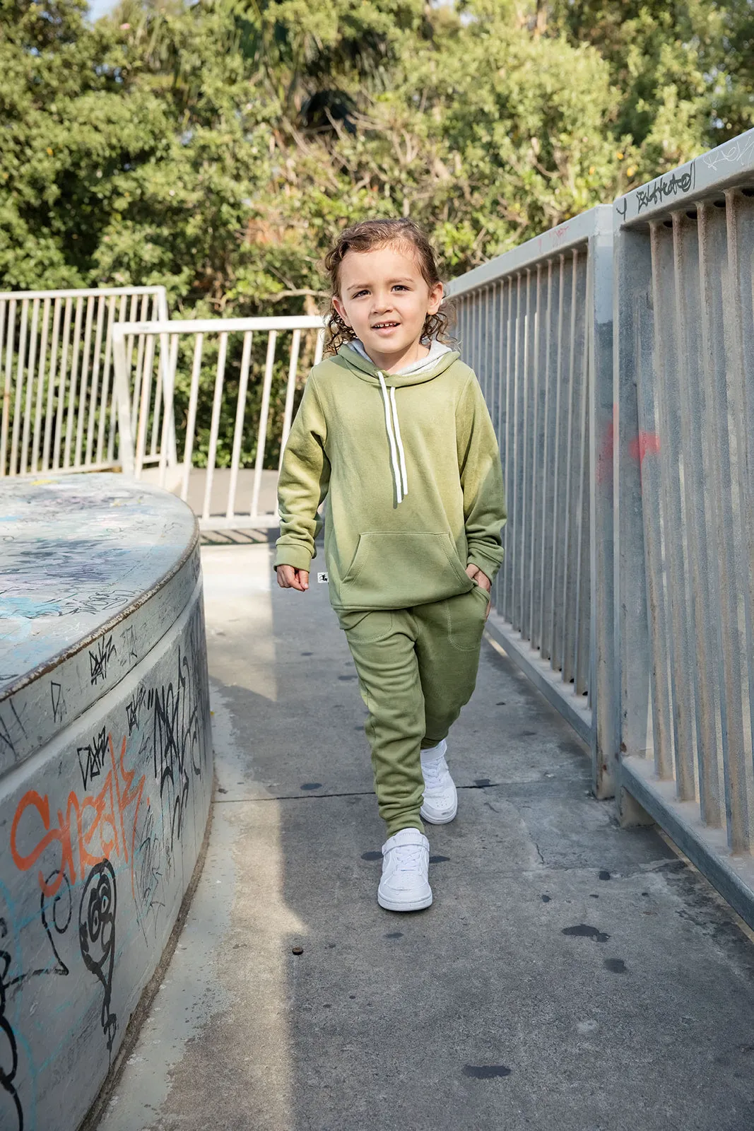 Kids Hoodie - WARM GREEN