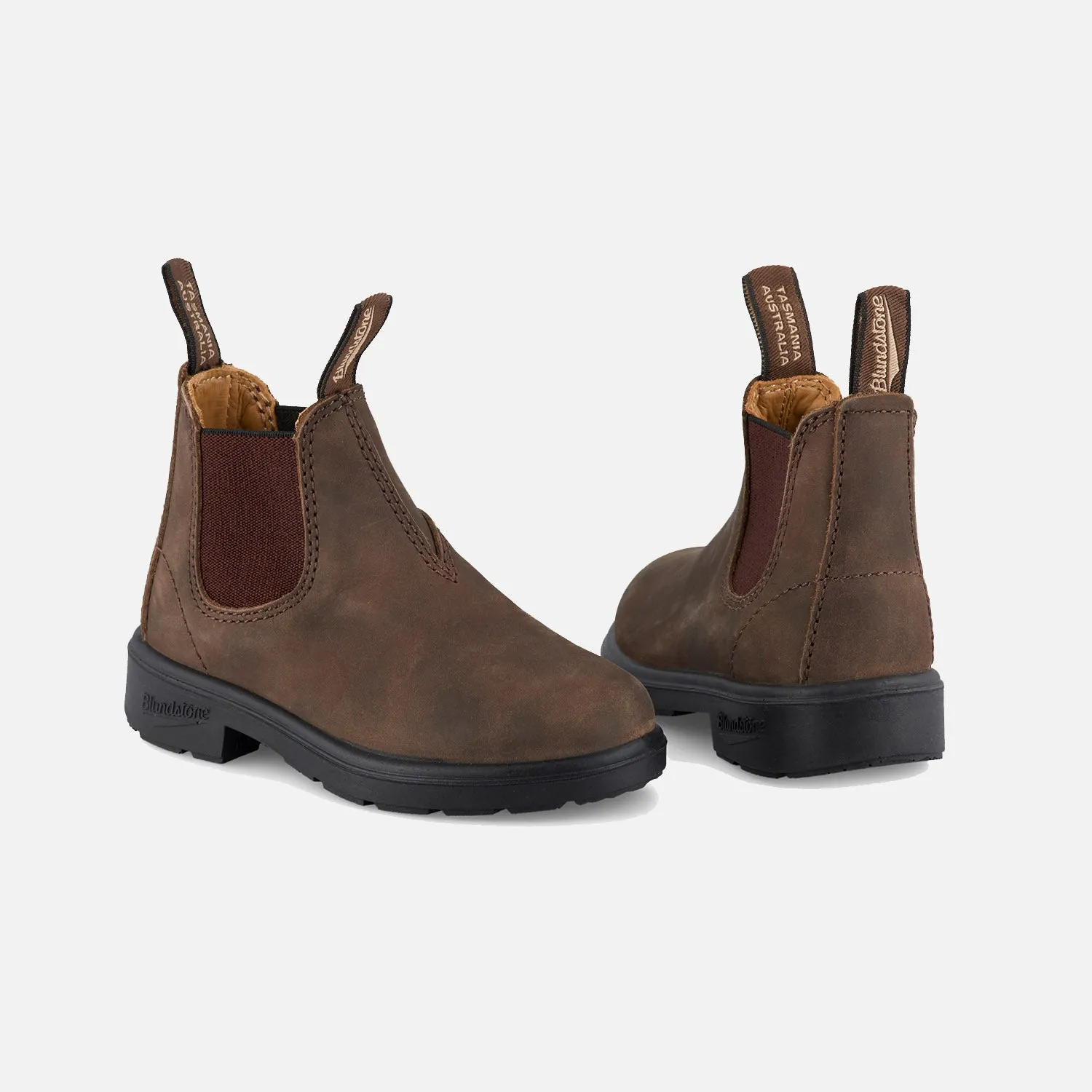 Kids Leather Classic Chelsea Boots - Rustic Brown