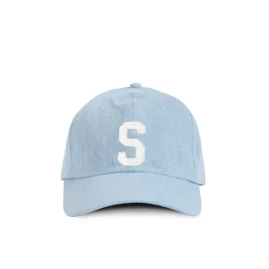 Kids Letter S Baseball Hat Denim