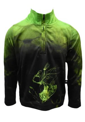 Kids Long Sleeve Fishing Shirts - Dark Glow