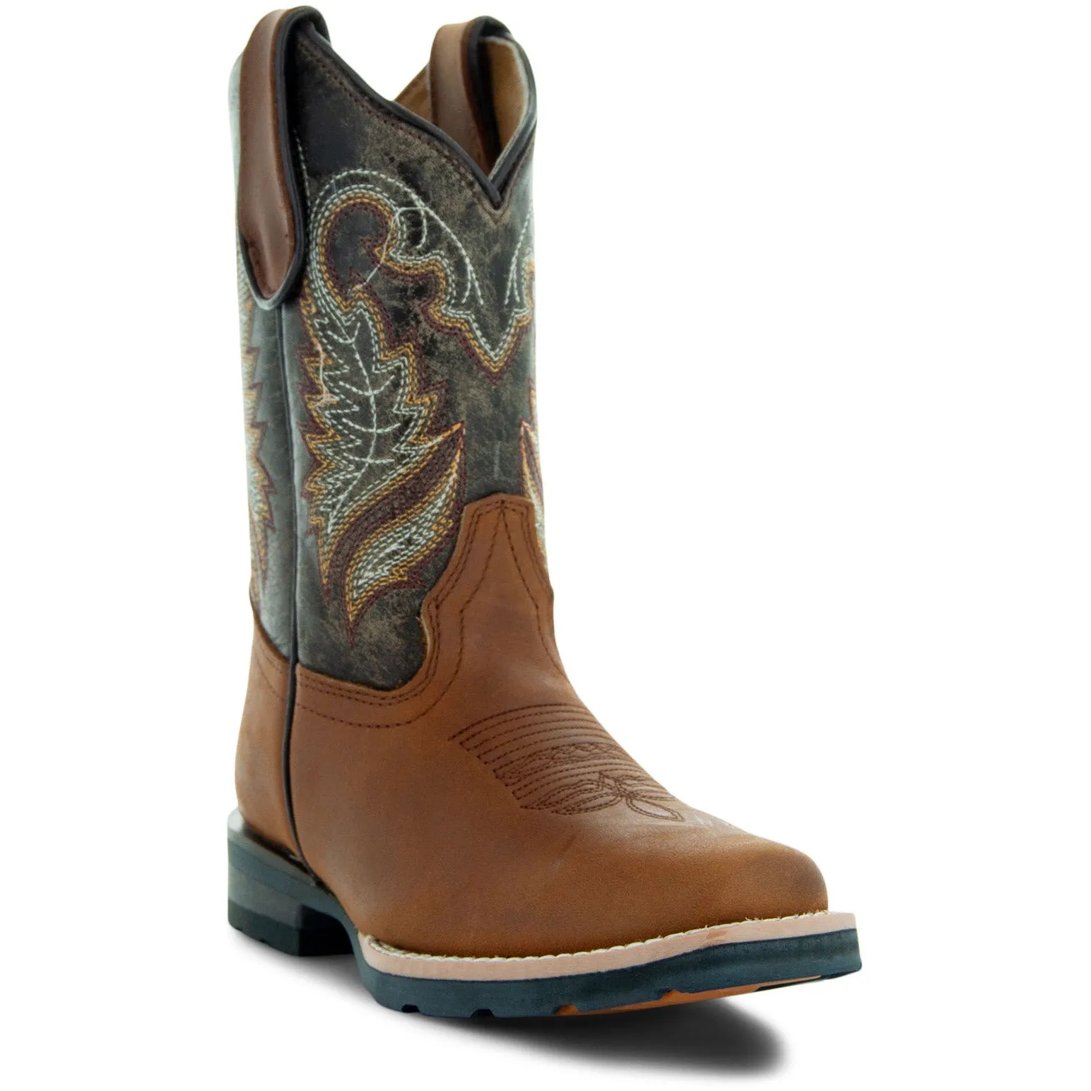 Kids Miel Square Toe Cowboy Boots by Soto Boots K4003