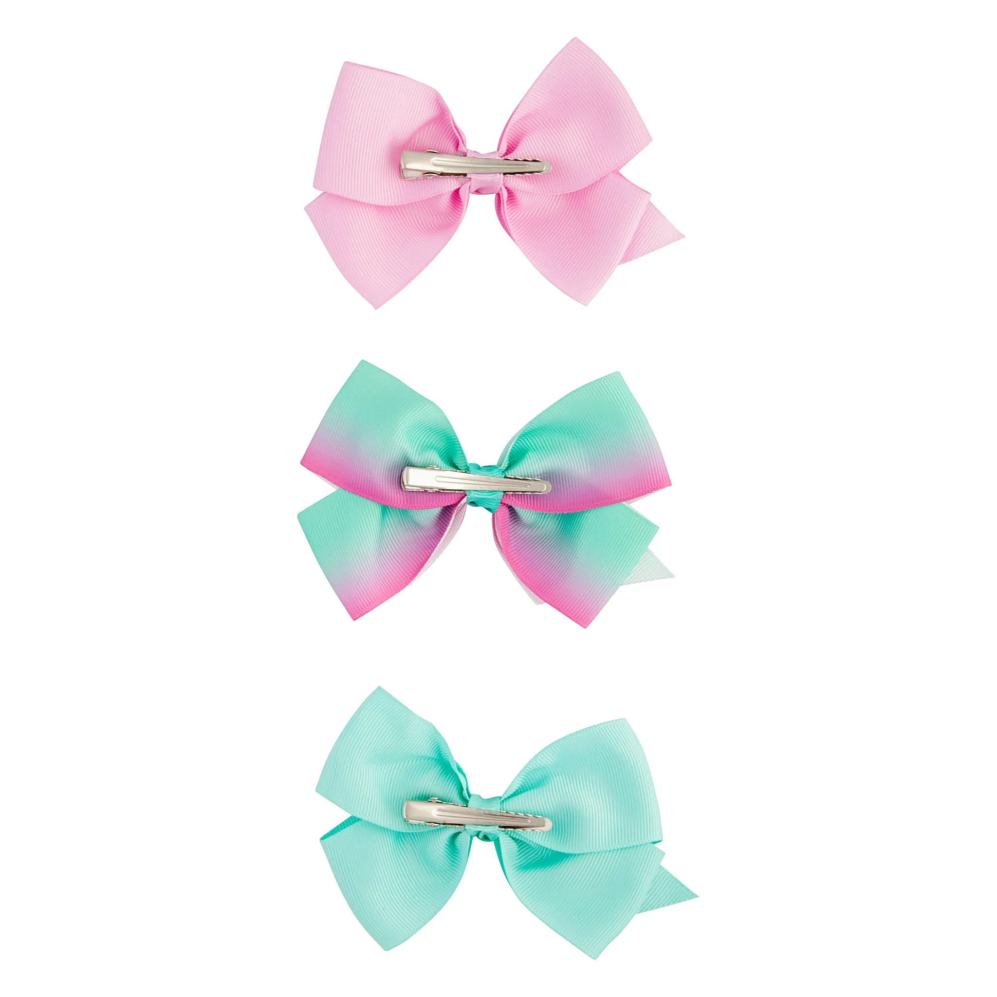 Kids Mint and Pink Bow 3 Pack