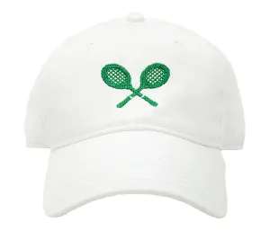 Kid's Needlepoint Hat - Tennis Racquets