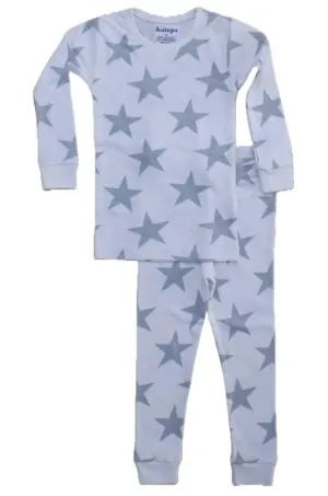 Kids Pajamas - Large Grey Stars