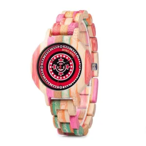 Kid's Pink Wooden Watch