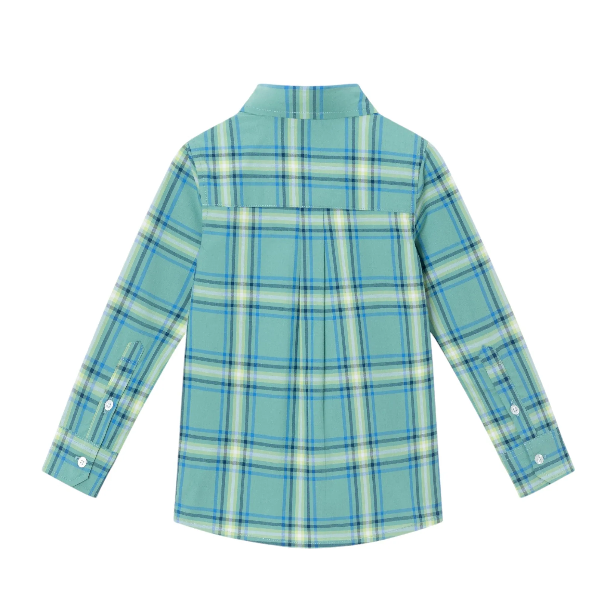 Kids Plaid Buttondown Shirt | Green