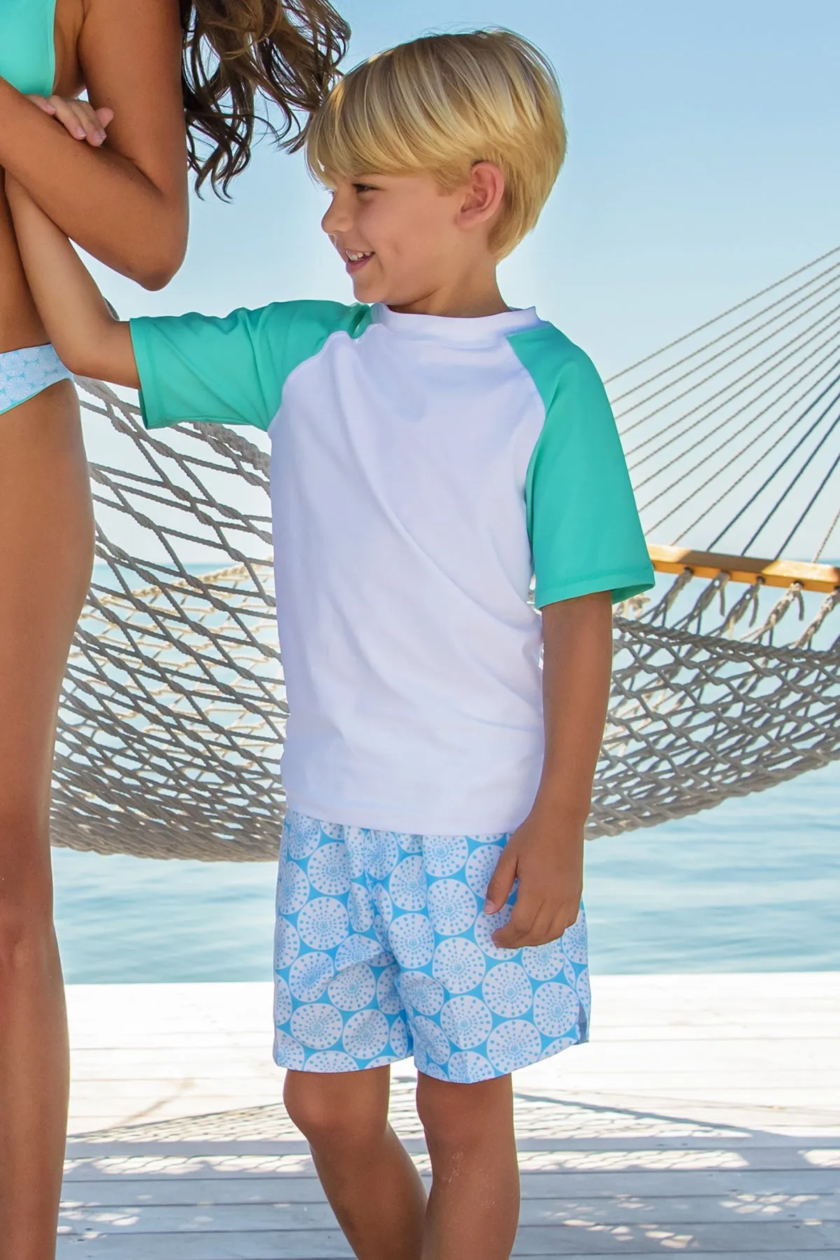 Kids Rashguard Snapper Rock Sustainable (Size 3 left)