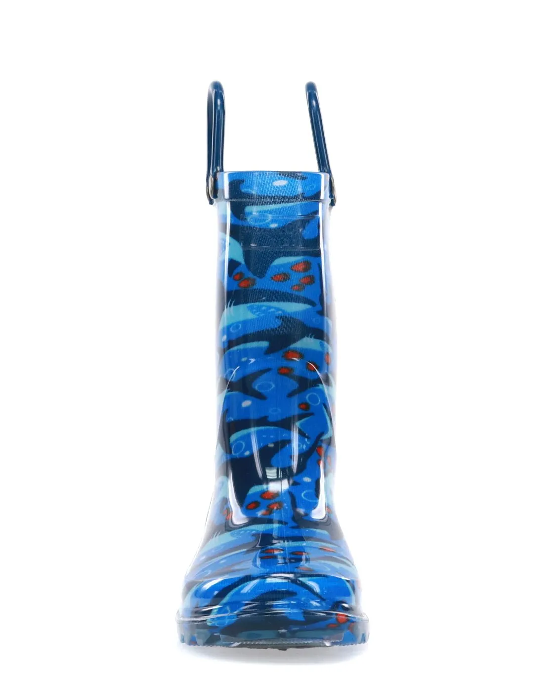 Kids Shark Chase Lighted Rain Boot - Blue