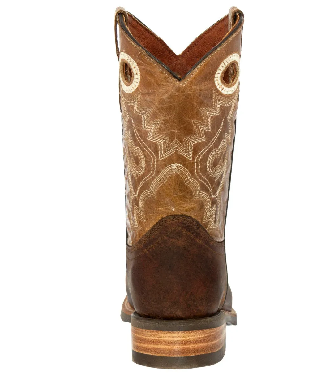 Kids Toddler Western Cowboy Boots Pull On Square Toe Chedron - #146