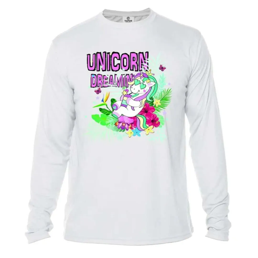 Kids Unicorn Sun Shirt UPF50 - No Location or Custom Location