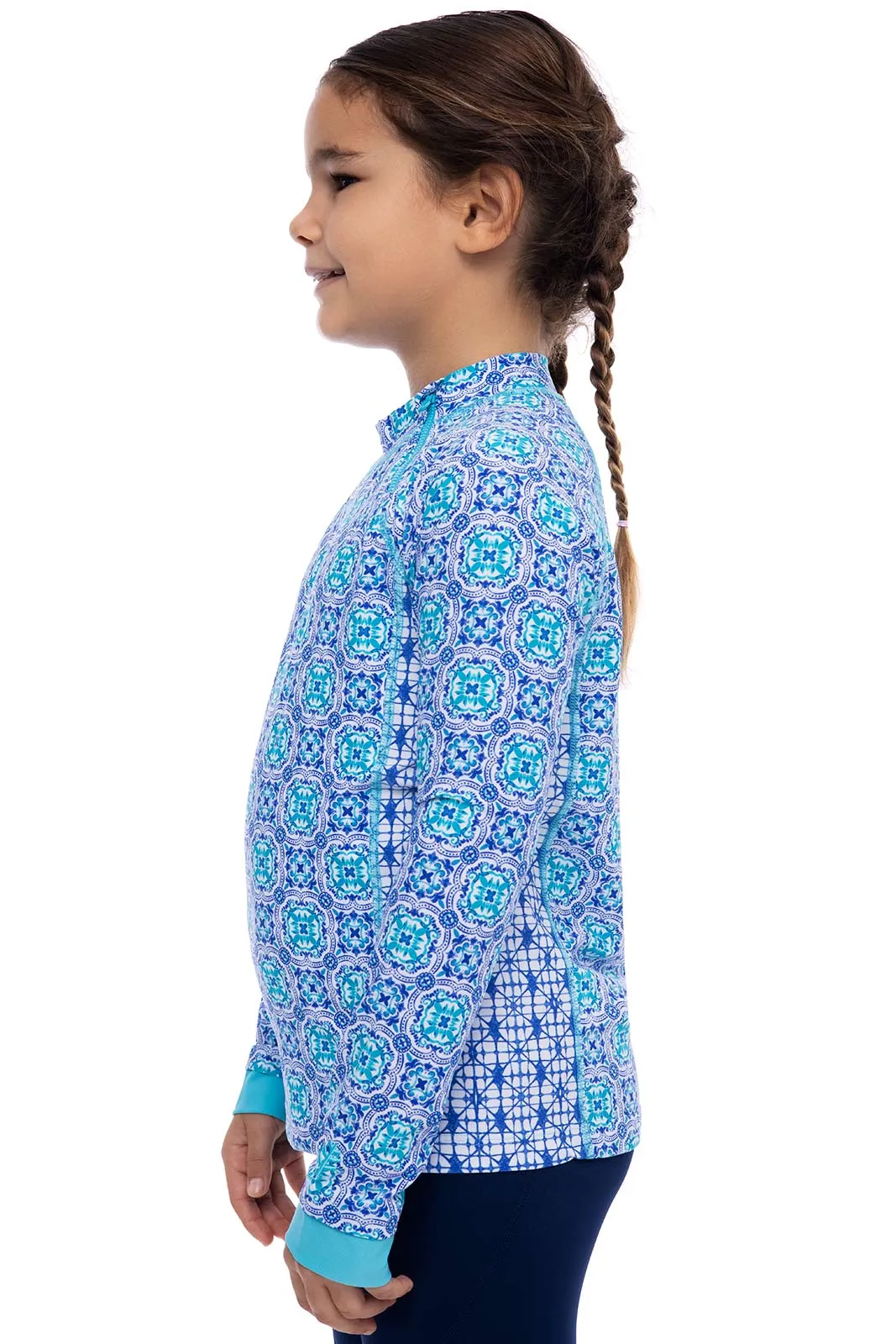 Kid's Wavechaser Zippy Rash Guard | Sailor Myko Medallion