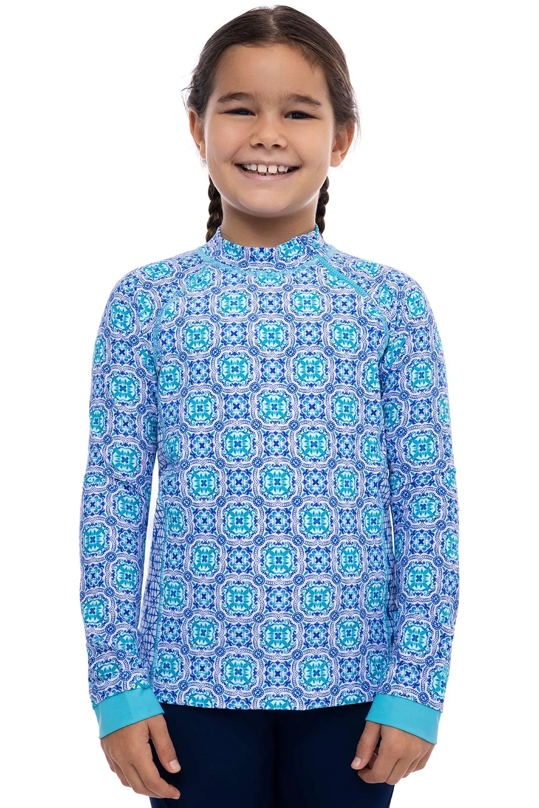 Kid's Wavechaser Zippy Rash Guard | Sailor Myko Medallion