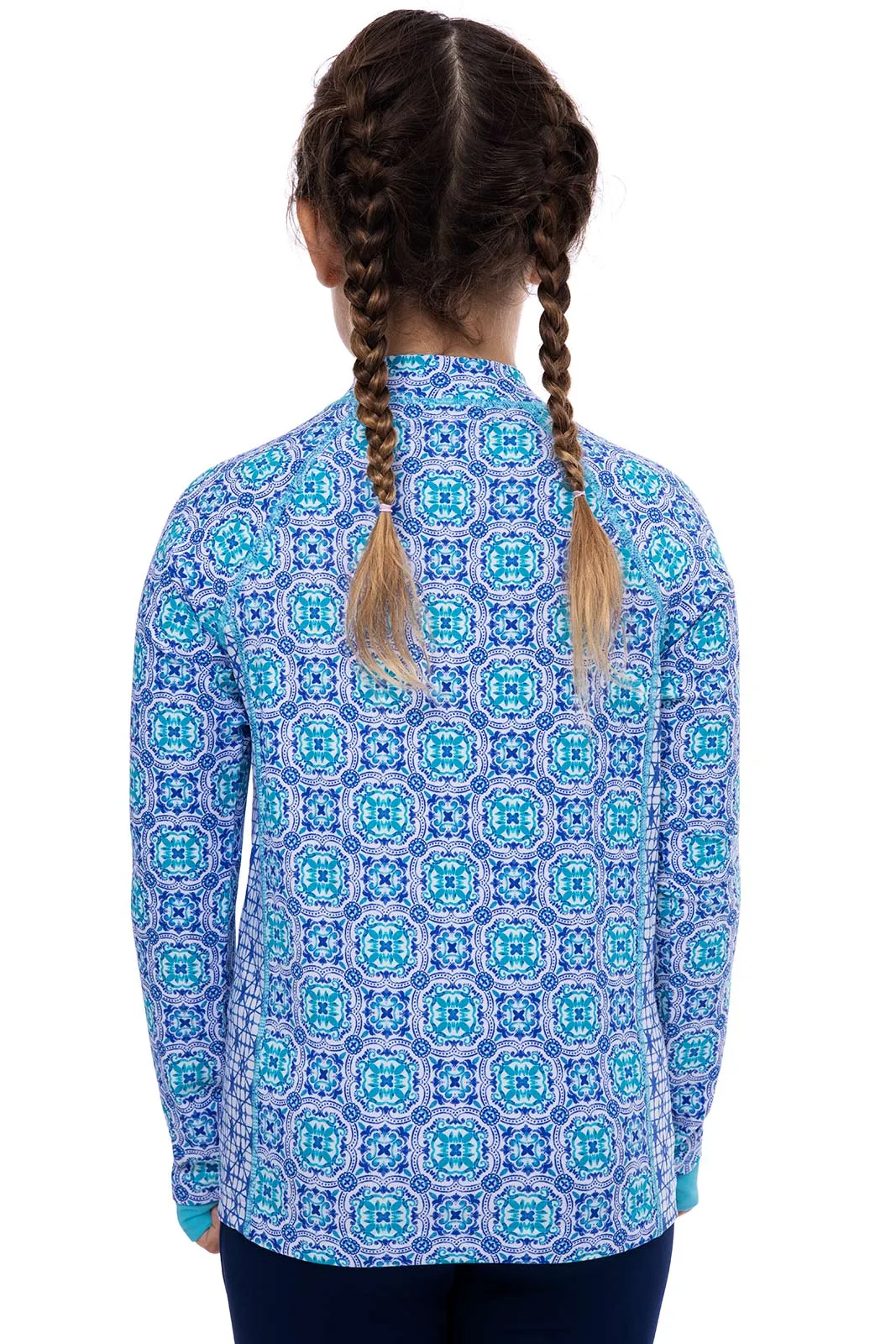 Kid's Wavechaser Zippy Rash Guard | Sailor Myko Medallion