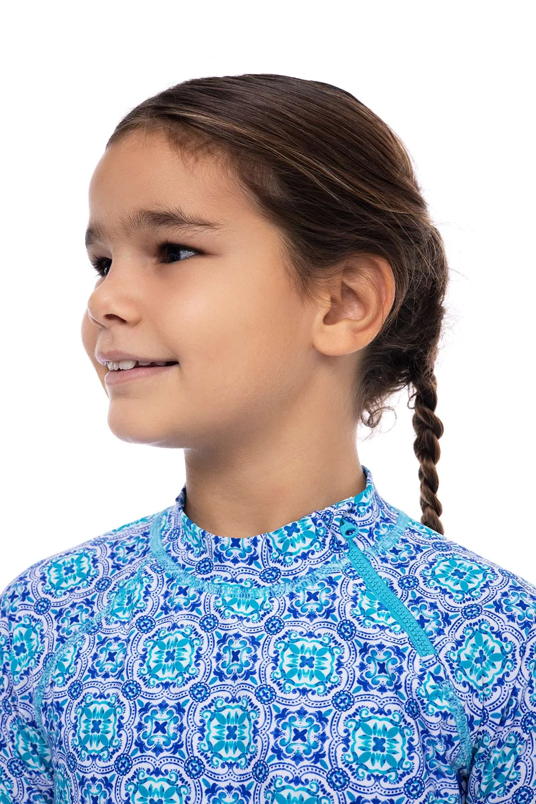 Kid's Wavechaser Zippy Rash Guard | Sailor Myko Medallion