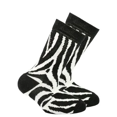 Kid's Zebra Crew Socks