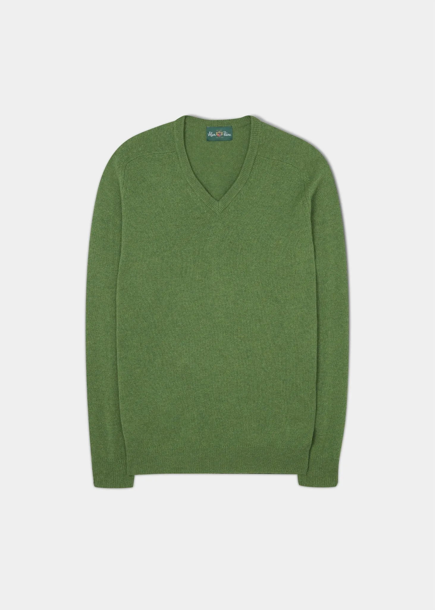 Kilsyth Men's Lambswool Jumper in Watercress - Regular Fit