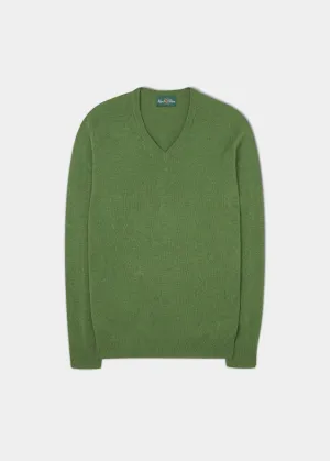 Kilsyth Men's Lambswool Jumper in Watercress - Regular Fit