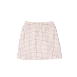 Kimberly Pink Brown Tweed Skirt