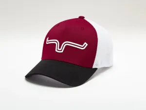 Kimes Ranch 110 Double Trac Trucker Hat - Dark Red