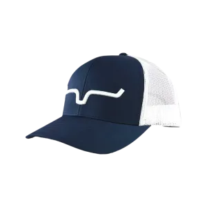 Kimes Ranch Men's Weekly Navy & White Trucker Cap