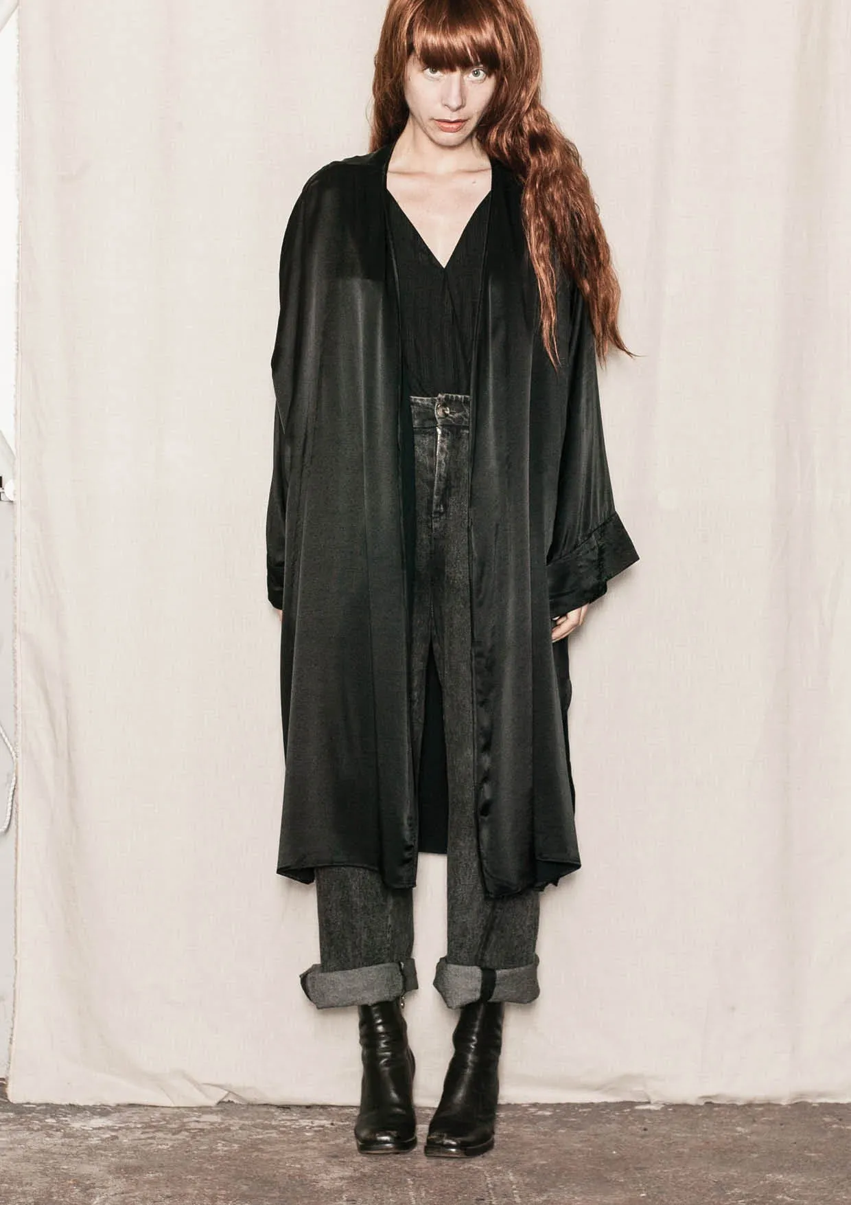 KIMONO - RAYON black