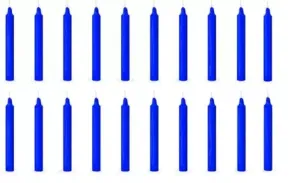 KindleArt Stick Candles Pack of 50 || Especially Meant for Healing, Chakras, Ritual Candlesticks for Decorations Dinner Table Wedding Birthday Party Home Decor Diwali Festivals (15 CM_Blue)