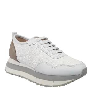 KINETIC in WHITE PEARL Platform Sneakers