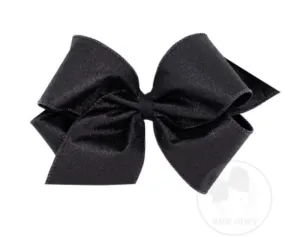 King Glitter Grosgrain Hair Bow