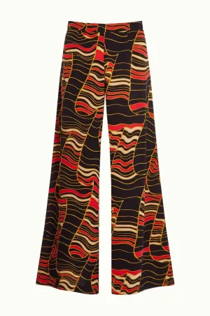 King Louie palazzo pants wildly black