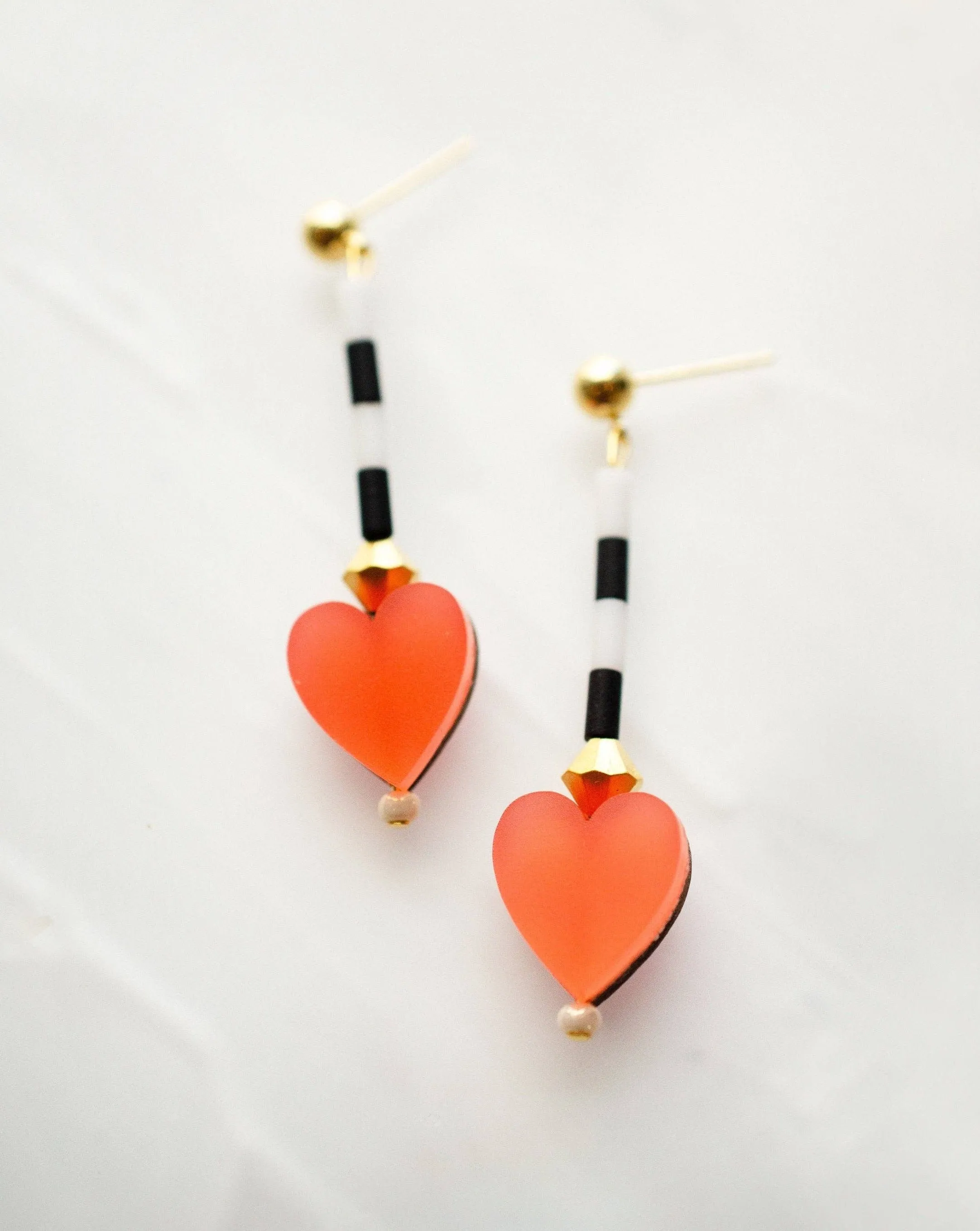 King of Hearts Charm Earrings