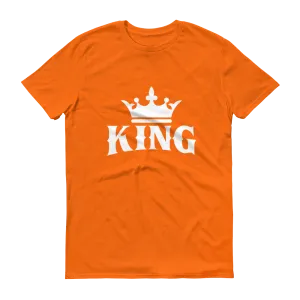 King w/ Crown (White) Short sleeve t-shirt