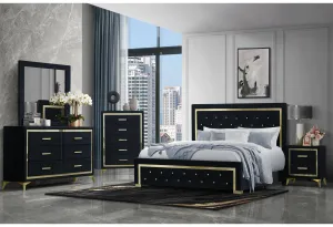 Kingdom Black Full Bed Group - Stylish Bed Set