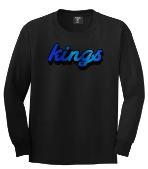 Kings Blue Gradient Logo Long Sleeve T-Shirt