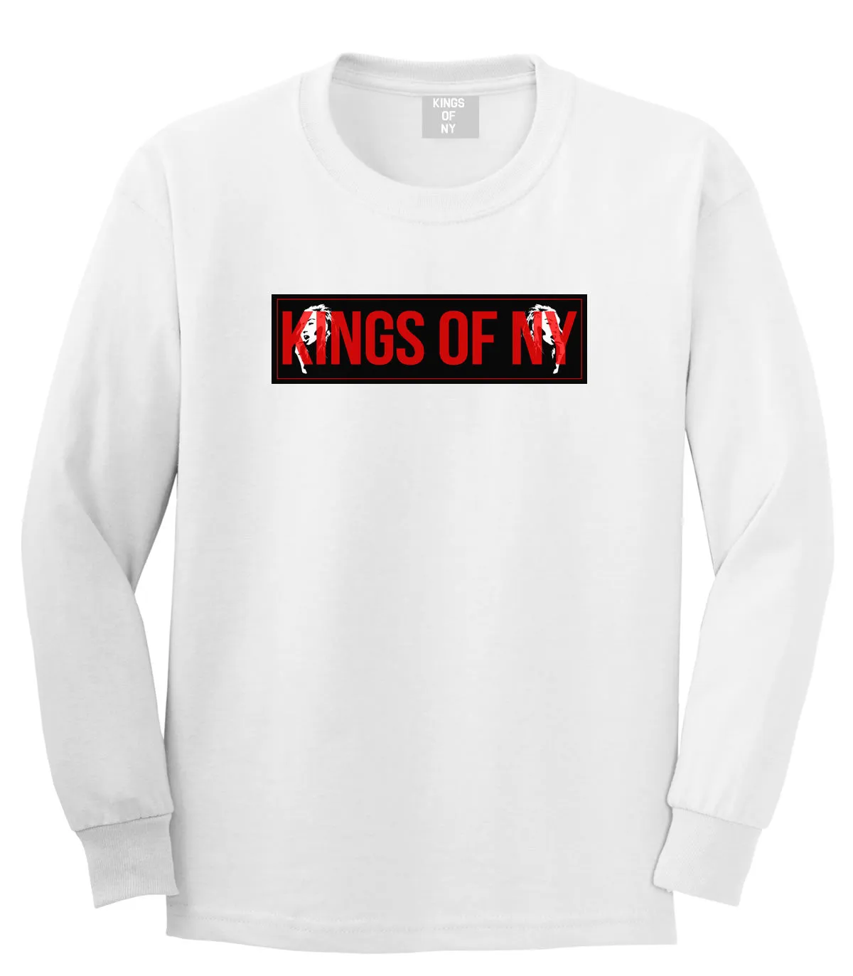 Kings of NY Red Girl Logo Long Sleeve T-Shirt