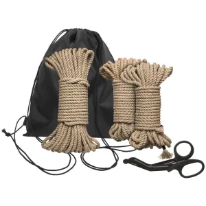 Kink Bind And Tie Initiation 5 Piece Hemp Rope Kit