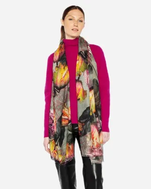 Kinross | Silk Cashmere Scarf | Tulip