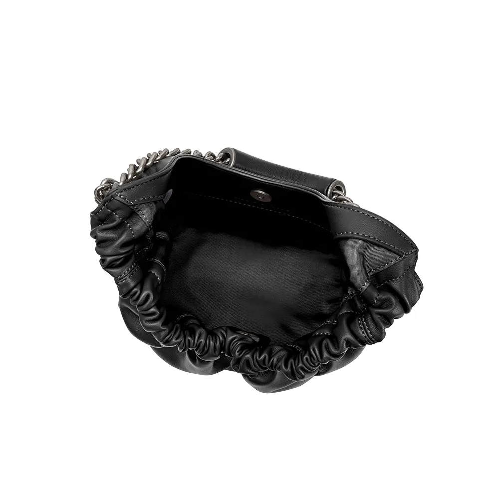 Kinsley Black Recycled Vegan Shoulder Bag - FINAL SALE