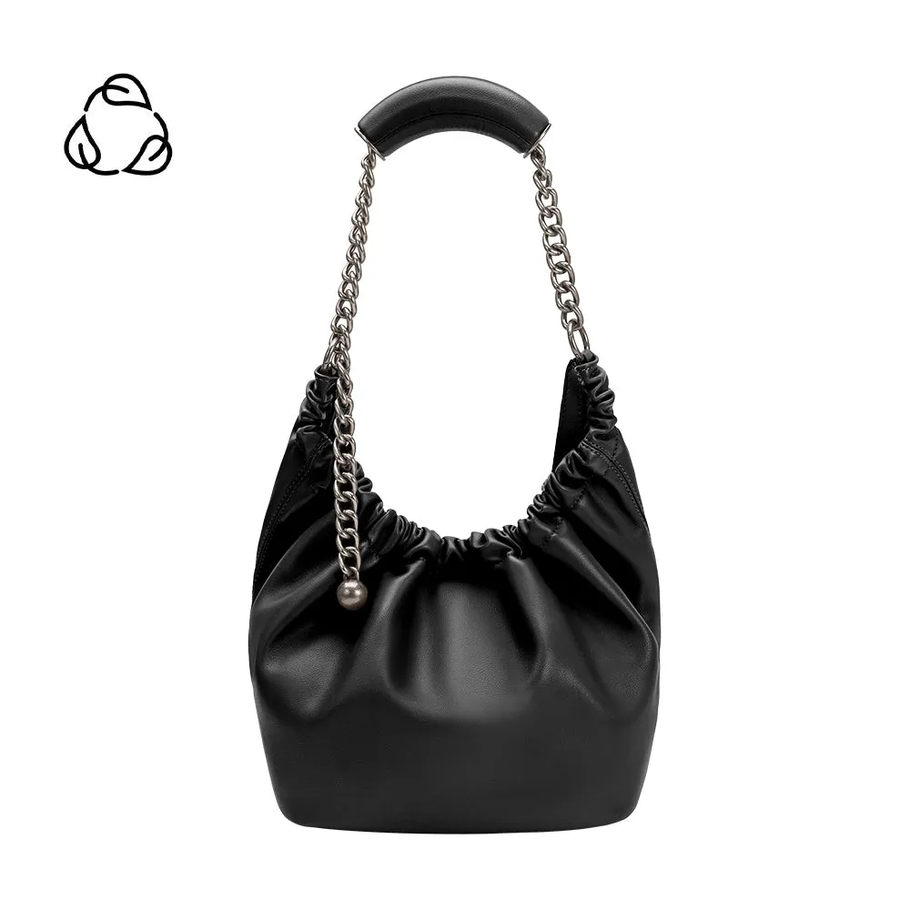 Kinsley Black Recycled Vegan Shoulder Bag - FINAL SALE