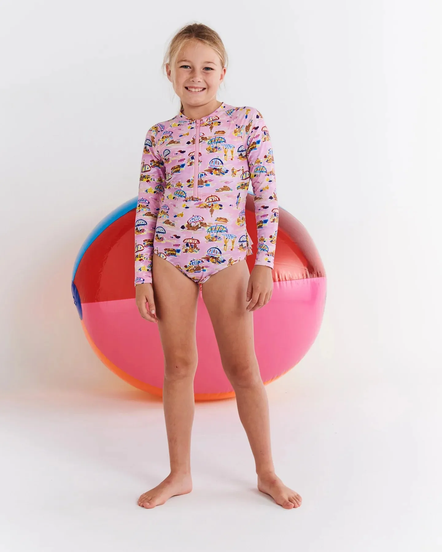 Kip & Co x Ken Done Beach Days Long Sleeve Bathers