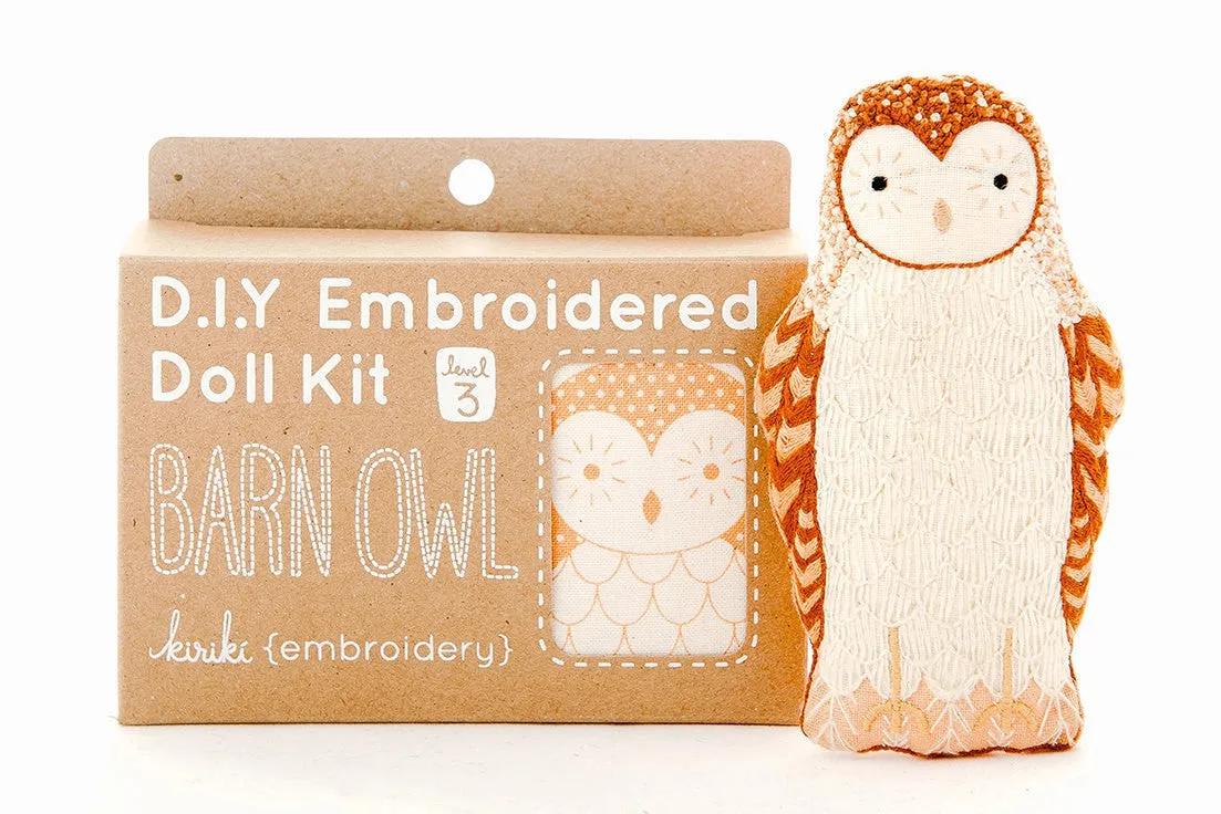 Kiriki Press, DIY Embroidered Doll Kit - Barn Owl