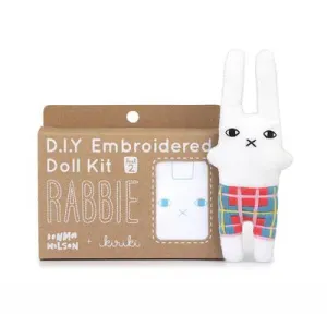 Kiriki Press DIY Embroidered Doll Kit - Rabbie, Level 2