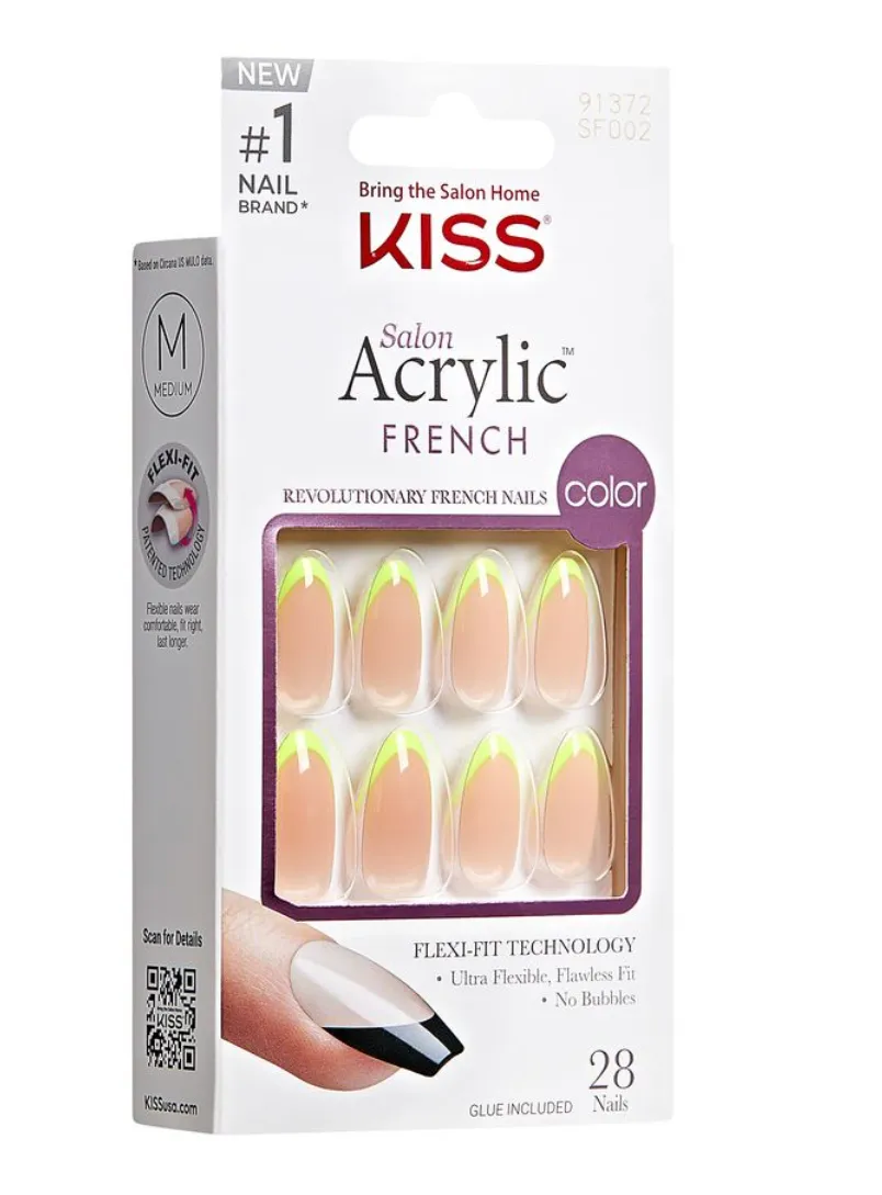 KISS | SALON ACRYLIC FRENCH COLOR- HYPE