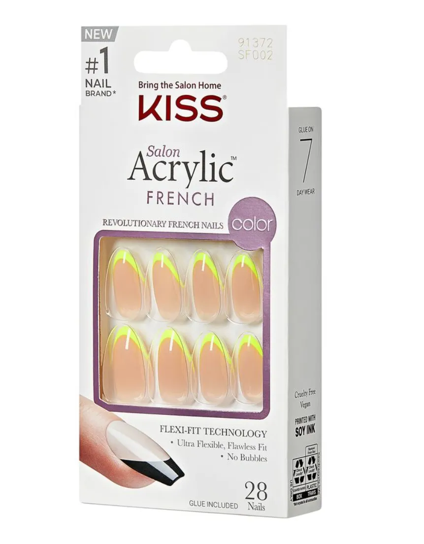 KISS | SALON ACRYLIC FRENCH COLOR- HYPE