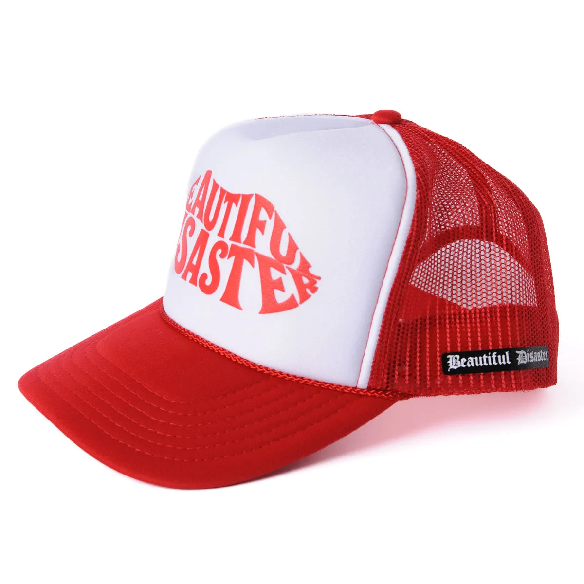 Kisses Trucker Hat - White/Red