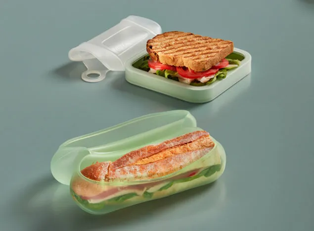 Kit fundas reutilizables para sandwiches y bocadillos.